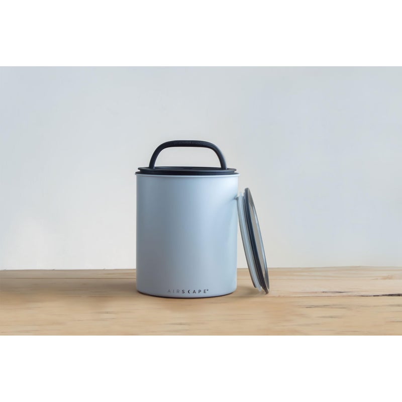 AirScape Planetary Design Kilo Coffee Storage Canister - US Patented Inner Plunger Lid Removes Excess Oxygen - Don't Buy airtight, Buy AIR-Less - Holds 2.2 lbs Coffee Beans - (Matte Gray) - Image 5